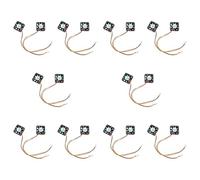 Iyalezirk 20 Pcs 3 Broche 40mm PC Ordinateur Ventilateur de Refroidissement DC 12V Noir