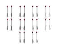 Iyalezirk 20 PièCes Stylet de Sonde CMM Pointe SphéRique de 6 mm Sondes de Contact CMM en CéRamique Accessoires de Test de Sonde pour Renishaw A-5000-3709