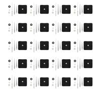 Iyalezirk 20X MéCanisme D'Horloge à Couple ÉLevé Bricolage, ÉPaisseur Maximale du Cadran de 3/10 Pouces, Longueur Totale de l'arbre de 4/5 Pouces (Blanc)