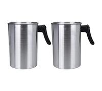 Iyalezirk 2X 4 Livres de Production de Bougies Pot de Versement, Construction en Aluminium Bougie Pichet Bec