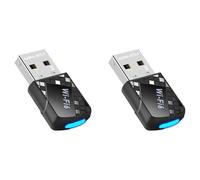 Iyalezirk 2X AX900 USB WiFi 6 Bluetooth 5.4 Adaptateur 2 en 1 Dongle Dual Band 2.4G et 5GHz Récepteur Sans Réseau Pilote Gratuit pour W10/11