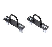 Iyalezirk 2X Battle Rope Anchor Stake Kit de support mural en métal pour entraînement de la hachoir, sangles de suspension, yoga