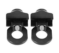 Iyalezirk 2X Bike Tendeur de Chaîne Tendeur en Alliage D'Aluminium Vélo Attache Boulon Simple Vitesse Vis Boulon de Vélo pour BMX Fixie Vélo Noir