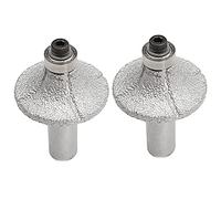 Iyalezirk 2X Demi-Taureau de Roue de Peu de Routeur de Diamant de 1/2 Pouce pour Le de Marbre de Profileur de Main
