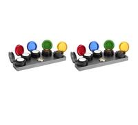 Iyalezirk 2X Dip Oiler Stand Die Cast 5 Huileur Plaques Tasses avec Couvercle Réparation Graisse Outil de Stockage pour Horloger