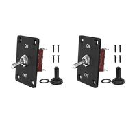 Iyalezirk 2X Interrupteur à Bascule Robuste 12 V DC30 A Interrupteur à Bascule Étanche 2 Broches ON/OFF SPST avec Panneau de pour Bateau de Voiture Automatique