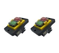 Iyalezirk 2X KJD12-14 Interrupteur Magnétique Intégré/Dispositif Interrupteur À Bouton Arrêt 6 Broches 230 V