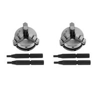 Iyalezirk 2X Mandrin de Tour K01 50 Mini Mandrin de Tour à Centrage Automatique Outil de Tour à Bois à 3 Mâchoires