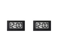 Iyalezirk 2X Mini Horloge Triangle Écran LED Écran D'alarme Numérique Électronique Horloge de Table pour Maison Bureau Table Décor Chambre Noir