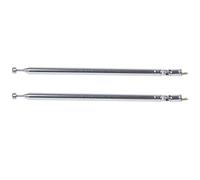 Iyalezirk 2X Partie 7 Antenne Télescopique, Antenne Radio FM Longueur 75 cm-