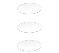 Iyalezirk 3 disques acryliques transparents à miroir rond de 3 mm. Diamètre : 100 mm