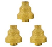 Iyalezirk 3 meuleuses d'angle avec pointe diamantée de 20-35-50 mm, avec filetage M10 pour agrandir carreaux de marbre, maçonnerie, béton, porcelaine