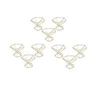 Iyalezirk 30 Pièces Séries Géométrique Air Plante Titulaire Support D'Usine d'air Rack Plantes en Métal Stand Planteur ÉTagères Himmeli Décor Tillandsia Conteneurs