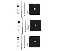 Iyalezirk 3X Mécanisme D'Horloge À Couple élevé Bricolage, épaisseur Maximale du Cadran de 3/10 Pouces, Longueur Totale de l'arbre de 4/5 Pouces (Blanc)