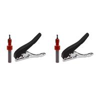 Iyalezirk 4 Pièces Outil de Travail Du Bois Pince Carte Trou Poinçon Ensemble Couvercle à Vis Papier avec Fraise Foret 3.2mm Position Réglable
