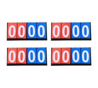 Iyalezirk 4X Tableau Marqueur Un 4 Chiffres Tableau Marqueur pour Basketball Football Badminton -ball Pong