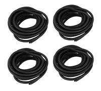 Iyalezirk 4X Tube de Douille de Couleur Noire de Tube de Polyéthylène de Conduit de Métier à Tisser de Fendu de 25 Pi