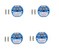 Iyalezirk 4X Type PT100 Un 0-10 V Entrée RTD 0-100 Degrés Sortie 0-10 Un Transmetteur de Température Thermique DC24V