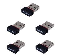 Iyalezirk 5 nouvelles cartes réseau Wi-Fi sans fil Realcard LAN 802.11B / G USB RTL8188