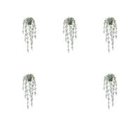 Iyalezirk 5 Pièces Séries Plantes Suspendues Artificielles Faux Eucalyptus en Pot Plante Suspendue pour Mur Chambre Maison Patio Intérieur Extérieur Décor