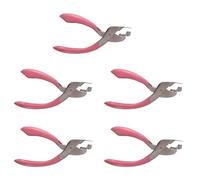 Iyalezirk 5X Extracteur manuel de dispositif de retrait de pince à ressort pour usage à domicile au bureau (rose)