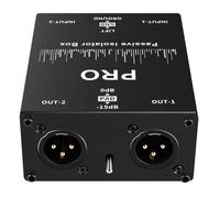 Iyalezirk 6.35 XLR Mélangeur Acustic Mixer Live Broadcast Mixer Microphone Filtre de Sol Commun
