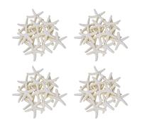 Iyalezirk 60 Pièces Blanc Crème Doigt Étoiles de Mer pour la Décoration de Mariage, Décoration de Maison Et Projet