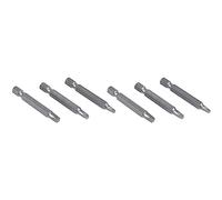Iyalezirk 6Pcs 50mm 1/4 Pouce Hexagonale Carrée Peu de Tournevis À Tête Carrée Peu S2 Alliage Magnétique de Peu de Tournevis en Acier Allié Outils À Main