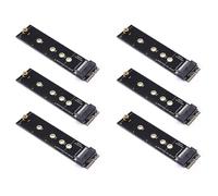 Iyalezirk 6X M.2 Une + E Fente pour Clé vers Carte Adaptateur M.2 NVME NGFF vers Carte D'Extension Key-M Adaptateur D'Extension de Port NVMe PCI Express SSD