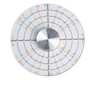 Iyalezirk Acrylique Rond Aliquote Dessin Règle Argile Gravure Marquage Règle Finition Point Central Tourne-disque Auxiliaire Grand Durable Facile Installation