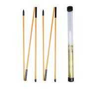 Iyalezirk Bâtons D'Alignement de Golf Pliants, Tiges D'Entraînement au Golf, Outils D'Entraînement sur Green pour Putter, Orange