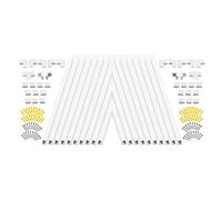 Iyalezirk Câble en PVC de 20 pièces Gaine de câble de conduit mural Gestion de câbles Câble de cache électrique Couverture de câble de canal étanche
