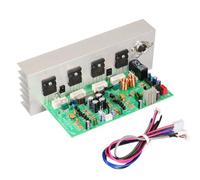 Iyalezirk Carte Amplificateur PMX-300W 2SA1943/C5200 300 W + 300 W avec Contrôle de Température 2.0 Canaux HiFi Musique Amplificateur Audio