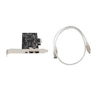 Iyalezirk Carte Firewire 1394, PCIe 3 Ports Carte D'extension Firewire 1394A, Contrôleur Adaptateur PCI Express À IEEE 1394 Externe