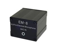 Iyalezirk EM-6 3,5 mm Jack XLR à 3,5 mm Microphone Amplificateur Mic dans Le Convertisseur de Pick-Up de Carte Sonore de Mixage Audio