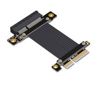 Iyalezirk Extension PCI-e X4 A X4 pour Câbles d'extension PCI Express Riser Extender Convertisseur Adaptateur Support Carte Réseau SSD USB Carte 15CM