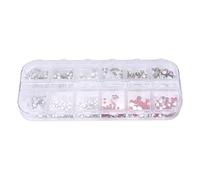 Iyalezirk Forme 3D Nail Perle DIY Décoration d'Art Rivet d'Ongle Outils de Manucure Diamant Imitation 14# Diamants d'Imitation Colorés