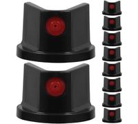 Iyalezirk Lot de 10 Capuchons de Rechange pour Bombes de Peinture Graffiti, Buses Universelles pour Bombes de Peinture, Embouts pour Projets de Bricolage