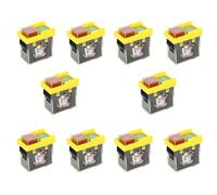 Iyalezirk Lot de 10 interrupteurs de sécurité universels Kjd6 5E4 250 V 6 A : électromagnétique étanche, interrupteur d'outil de coupure d'énergie, bouton