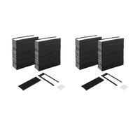 Iyalezirk Lot de 120 supports magnétiques pour étiquettes à canal C pour racks et étagères en métal avec films protecteurs et bandes de rechange