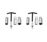 Iyalezirk Lot de 2 kits d'outils de réparation de moto pour clé à douille de voiture pour outil de suppression de bougie 16 mm/18 Mm/21 MmT-Handle Wrench