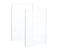 Iyalezirk Lot de 2 Tampons de Découpe en Acrylique Transparent, Plaques de Découpe Transparentes et Épaisses pour Travaux de Découpe