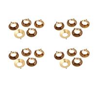 Iyalezirk Lot de 20 écrous de en laiton doré 1/2 pouce PT filetés pour d'eau domestique