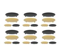 Iyalezirk Lot de 24 bougeoirs en plaque de fer, bougeoirs piliers, pour bougies LED et de cônes d'encens, SPA, mariages (+ noir)