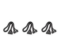 Iyalezirk Lot de 3 câbles d'alimentation ATX 14 + 10 A 24 câbles de carte mère PSU de 20 + 4 pour AX1500I AX1200I AX860I AX760I