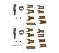 Iyalezirk Lot de 32 forets pour perceuse fraise pour bois avec fraises une bougie en métal dur 14-25 mm