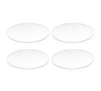 Iyalezirk Lot de 4 disques acryliques transparents à miroir rond de 3 mm de diamètre : 85 mm