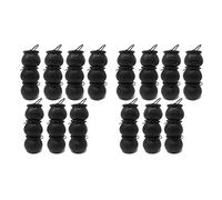 Iyalezirk Lot de 48 chaudrons en plastique noir pour bonbons de sorcière, marmite avec poignée, pour Halloween, Pâques, cadeaux de fête de la Saint-Patrick
