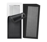 Iyalezirk Lot de 6 housses de ventilation pour toiture ventilation pour sol domestique 4 x 10 pouces écran de ventilation magnétique sol en maille pour prises d'air murales