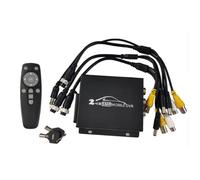 Iyalezirk Mini DVR Mobile 2 Canaux AHD TVI 1080P CCTV DVR, Prise en Charge de la Sécurité, Caméra AHD 8 MP, Enregistrement Vidéo, Double Emplacement SD.